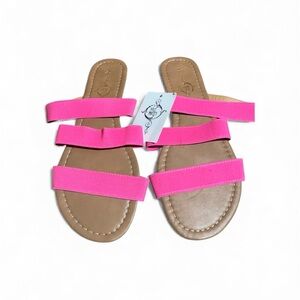 Pink Strappy Sandals